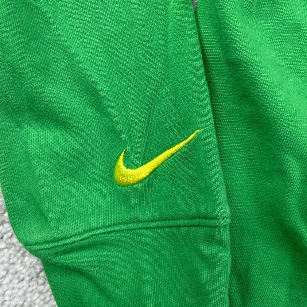 Oregon Ducks Polo Shirt Men Large Green Nike Campus Collection Long Sleeve Rugby